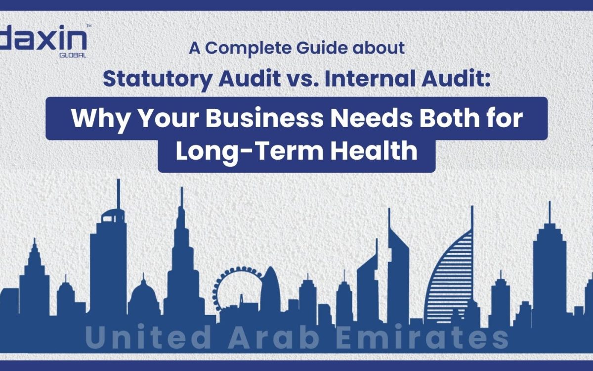 Statutory Audit vs. Internal Audit: Why Your Business Needs Both for Long-Term Health — text-based blog image.