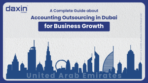 Accounting Outsourcing in Dubai for Business Growth — professionals reviewing financial data and reports.