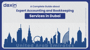Expert Accounting and Bookkeeping Services in Dubai — business professionals reviewing financial reports and accounting records.