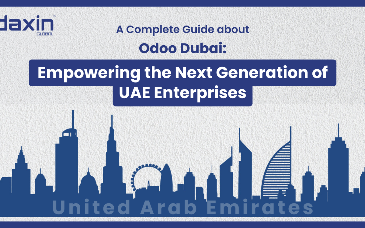 Odoo Dubai: Empowering the Next Generation of UAE Enterprises — professionals collaborating with ERP dashboards on a laptop.