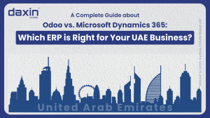 Odoo vs. Microsoft Dynamics 365: Which ERP is Right for Your UAE Business? — text-based blog image.