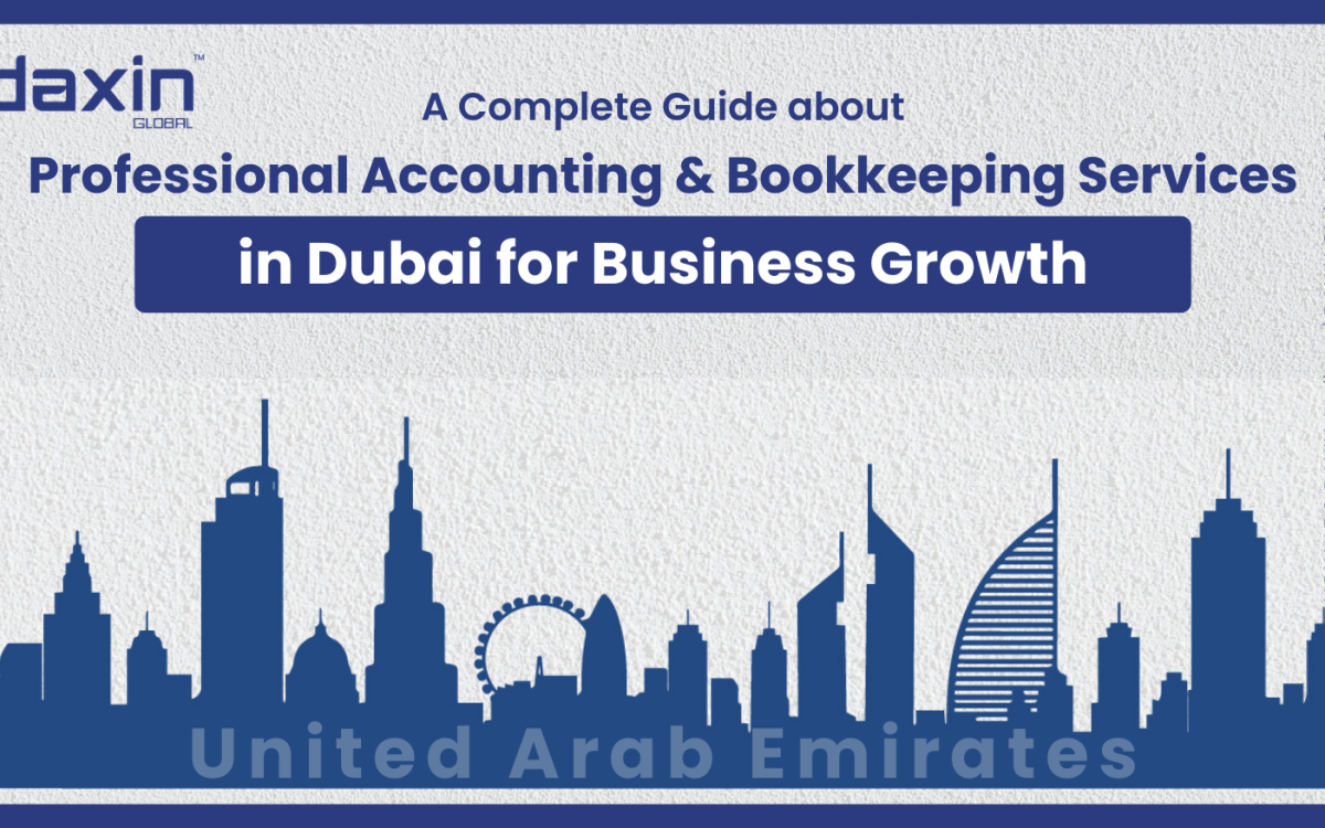 Professional Accounting and Bookkeeping Services in Dubai for Business Growth — text-based blog header image.
