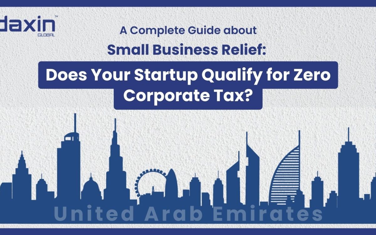 Small Business Relief: Does Your Startup Qualify for Zero Corporate Tax? — text-based blog header image.