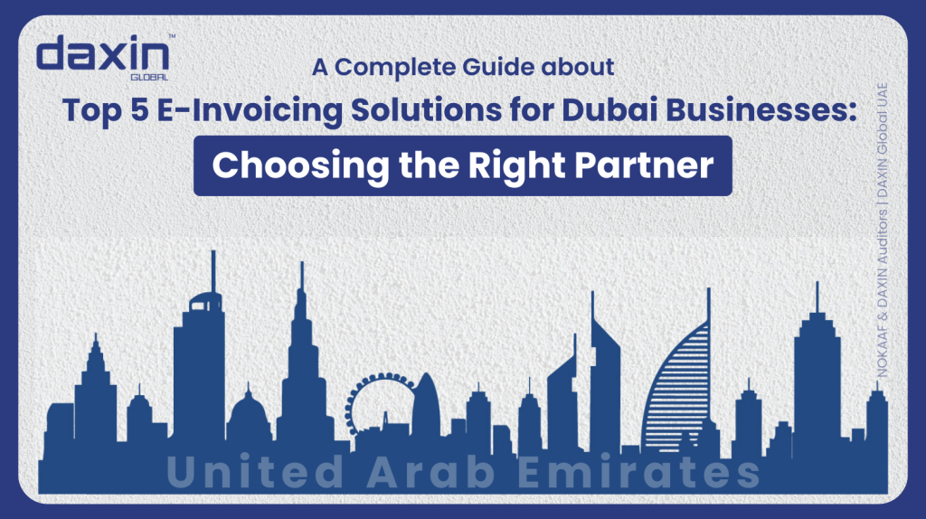 Top 5 E-Invoicing Solutions for Dubai Businesses: Choosing the Right Partner — business professionals reviewing digital invoicing solutions.