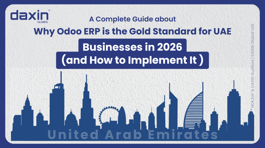 Why Odoo ERP is the Gold Standard for UAE Businesses in 2026 (and How to Implement It) — text-based blog header image.