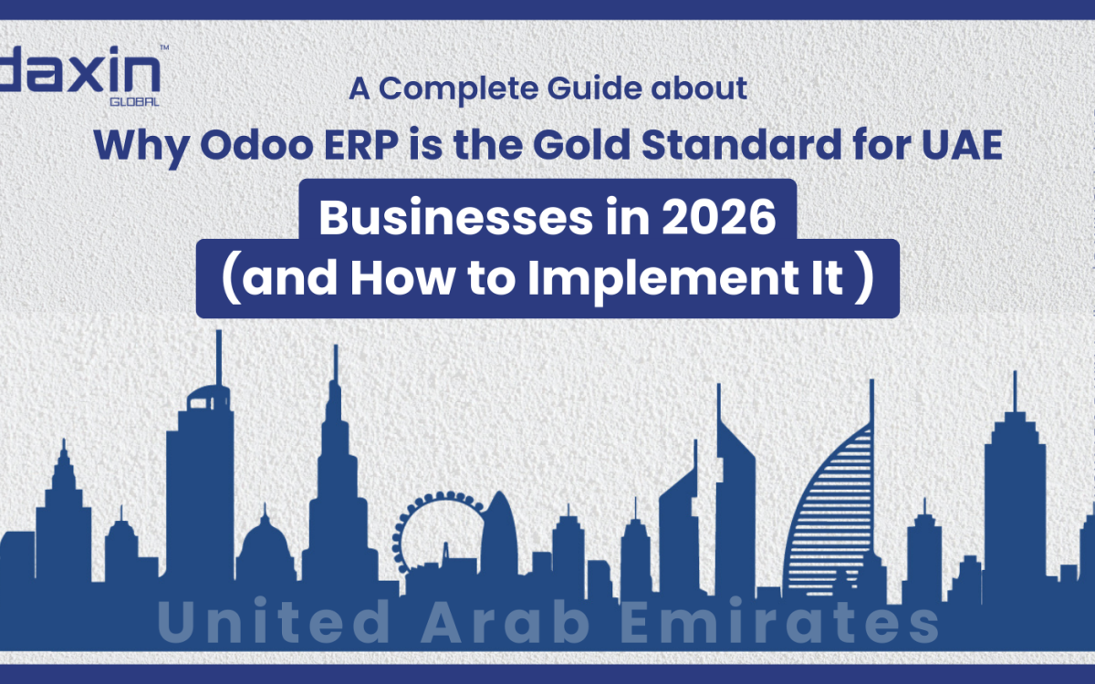 Why Odoo ERP is the Gold Standard for UAE Businesses in 2026 (and How to Implement It) — text-based blog header image.
