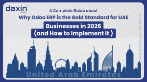 Why Odoo ERP is the Gold Standard for UAE Businesses in 2026 (and How to Implement It) — text-based blog header image.
